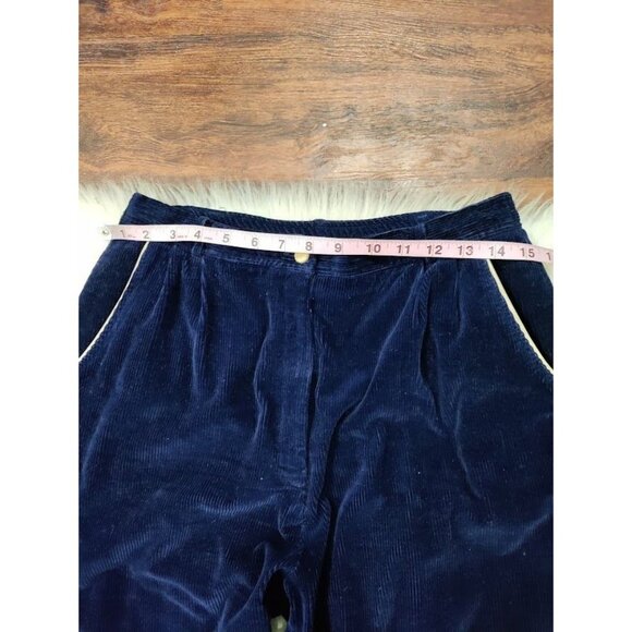 Abvien 100% Cotton Long Sleeve Corduroy Sweater & Pants 2 Pcs Blue Women"s L VTG - Picture 14 of 16